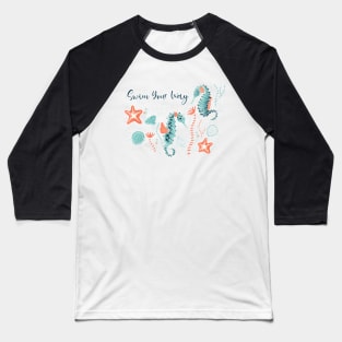 Seahorse Baseball T-Shirt